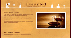 Desktop Screenshot of decantedforyou.com