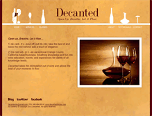 Tablet Screenshot of decantedforyou.com